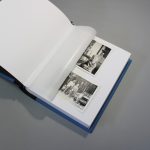 Fekete farmer - kék vászon fotóalbum