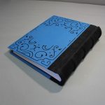 Fekete farmer - kék vászon fotóalbum