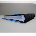 Fekete farmer - kék vászon fotóalbum