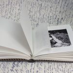 Grafitszürke lenvászon fotóalbum - 22x17 cm