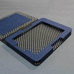 Egyedi e-book olvasó tok - 01 - műbőr és vászon - választható színekkel (4)