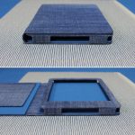 Egyedi e-book olvasó tok - 01 - műbőr és vászon - választható színekkel (3)