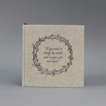 Natúr vászon napló tokkal - feliratos