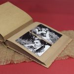 Natúr - pink levélmintás fotóalbum 