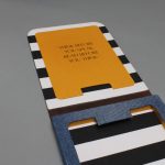 Egyedi e-book olvasó tok - 04 - farmer - vászon - valódi bőr